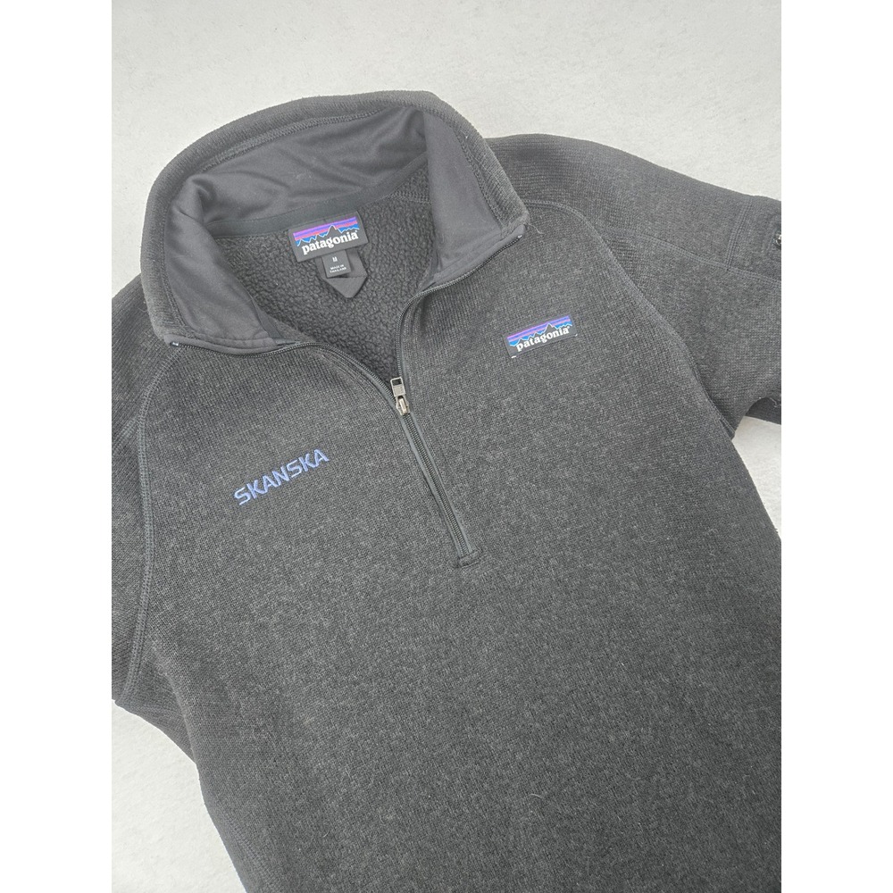 Patagonia Women's Fleece Pullover Quarter Zip Embroidered Logo Size M
